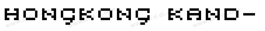 Hongkong kand字体转换